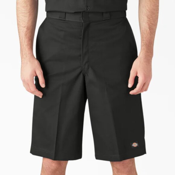 Dickies Loose Fit Flat Front Work Shorts, 13" - 42283 - Black - Picture 1 of 2